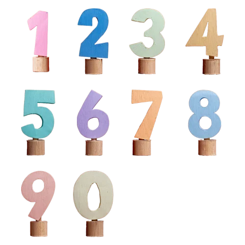 A Birthday Ring Wooden Numbers Set Birthday Celebration Rings and Decorations A Birthday Ring Wooden Numbers Set Birthday Celebration Rings and Decorations
