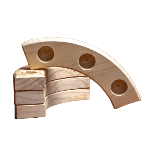 A Handmade Wooden Birthday Ring (only) Birthday Celebration Rings and Decorations