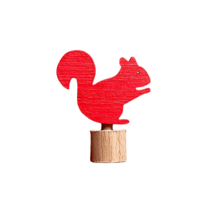 Birthday Ring Red Squirrel Decoration Birthday Celebration Rings and Decorations