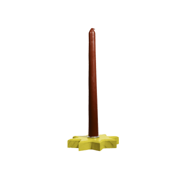 A Handmade Wooden Star Candle Holder Christmas Celebration Rings and Decorations