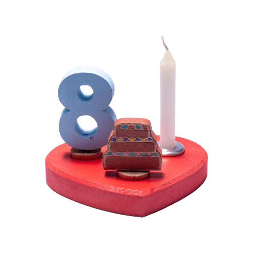 A Handmade Wooden Heart Birthday Candle Holder Celebration Rings A Handmade Wooden Heart Birthday Candle Holder Celebration Rings