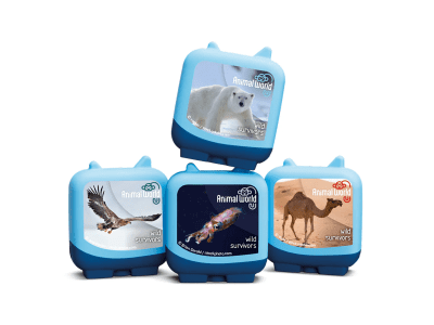Animal World Wild Survivors Clever Tonies – 4 Pack [EN] English Clever Tonies