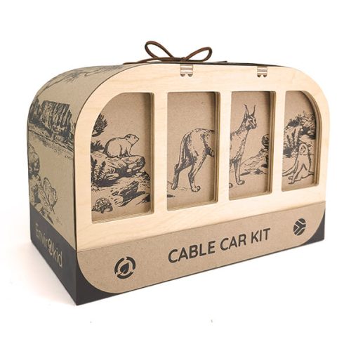 Envirokid – Wooden Cable Car Kit Envirokid Envirokid – Wooden Cable Car Kit Envirokid